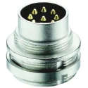 Lumberg Circular Connector 8 Contacts Front Mount M16 Plug Male IP68 Rated 60V 5A Zinc Housing 0314-2 08-1