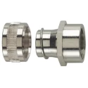 HellermannTyton Conduit Fitting Nickel Plated Brass 20 mm Nominal Size, M20 Thread, IP54 Rated 166-31301 PCS20-FF-M20-NPB-ML