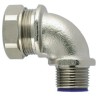 HellermannTyton 45° Elbow Nickel Plated Polyamide and Brass Conduit Fitting 20 mm 166-32403 LTS20-90FMC-M20-NPB/PA6-ML