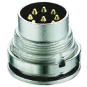Lumberg Circular Connector 8 Contacts Rear Mount M16 Plug Male Zinc Housing IP68 Rated 0315-2 08-1