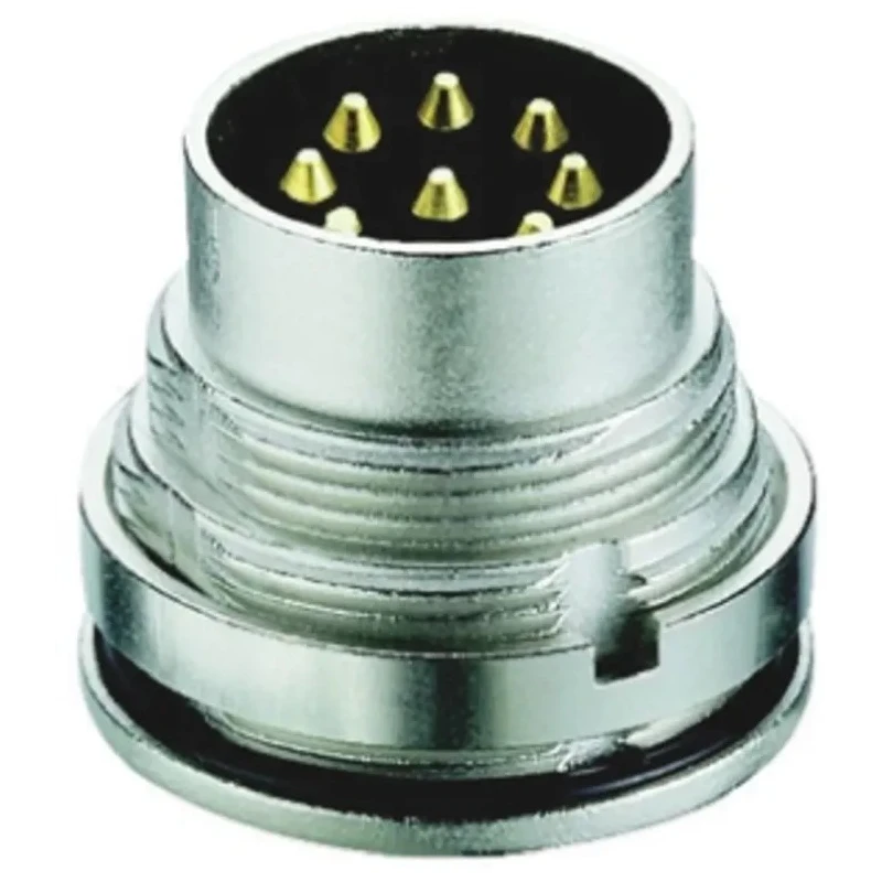 Lumberg Circular Connector 8 Contacts Rear Mount M16 Plug Male Zinc Housing IP68 Rated 0315-2 08-1
