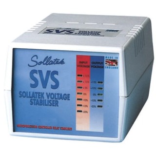 Sollatek Microprocessor Controlled Voltage Stabiliser 230V AC 2 A 460VA Desktop SVS Series 98202010