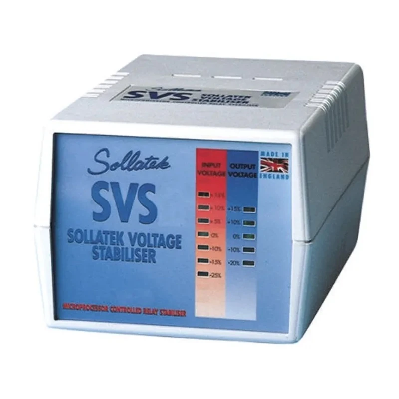 Sollatek Microprocessor Controlled Voltage Stabiliser 230V AC 2 A 460VA Desktop SVS Series 98202010
