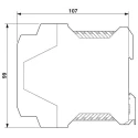 Phoenix Contact MINI-PS-12-24DC/48DC/0.7 DC/DC Converter DIN Rail Mount 12V-32V Input 48V Output 33.6W 2320021