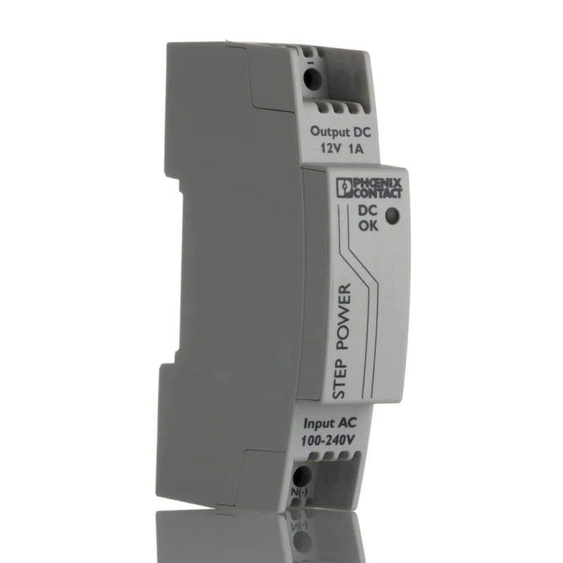 Phoenix Contact STEP POWER Switched Mode DIN Rail Power Supply 264V AC Input 12V DC, 1 A Output, 12 W 2868538