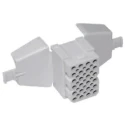 Souriau Sunbank by Eaton SMS Female Connector Housing 12 Way 4 Row 5.08 mm Pitch Straight Cable Mount SMS12RDH3