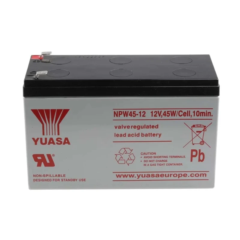 RS PRO 12 V 8.5 Ah VRLA AGM Faston Sealed Lead Acid Battery NPW45-12