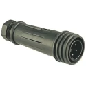 Bulgin Industrial Circular Connector Cable Socket, 5 Contacts, Female, IP68 Rated, Polymer Housing, 600V, 18A EXP-0921/05/S