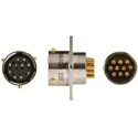 Amphenol Limited MIL Spec Circular Connector 10 Contacts Female Nickel Iron Alloy Straight 500, 700V AC 62GB-12E12-10SN(416)