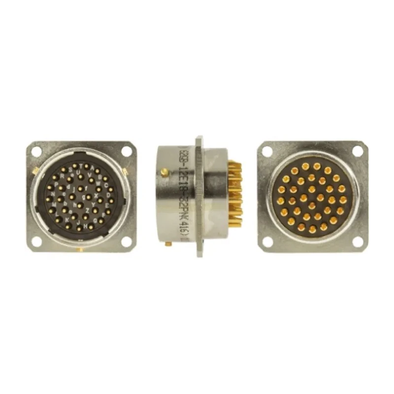 Amphenol Limited Nickel Iron Alloy Straight 32 Way Box Mount MIL Spec Circular Connector Female Male 62GB-12E18-32PN(416)