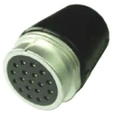 Amphenol Socapex Industrial Circular Connector, 19 Contacts, Cable Mount Socket, Female, IP55, Aluminium SLFFDR419AR