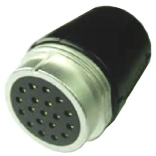 Amphenol Socapex Industrial Circular Connector, 19 Contacts, Cable Mount Socket, Female, IP55, Aluminium SLFFDR419AR