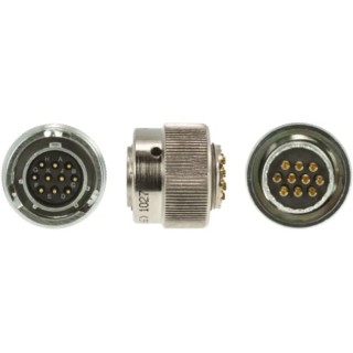 Amphenol Limited MIL Spec Circular Connector 10 Contacts Male Nickel Iron Alloy Straight Cable Mount 62GB-56T12-10PN(416)