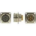 Amphenol Limited MIL Spec Circular Connector Nickel Iron Alloy Straight 12 Way Box Mount Female 700V 62GB-12E14-12SN(416)