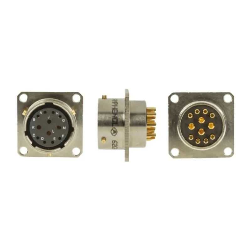 Amphenol Limited MIL Spec Circular Connector Nickel Iron Alloy Straight 12 Way Box Mount Female 700V 62GB-12E14-12SN(416)