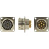 Amphenol Limited MIL Spec Circular Connector Nickel Iron Alloy Straight 12 Way Box Mount Female 700V 62GB-12E14-12SN(416)