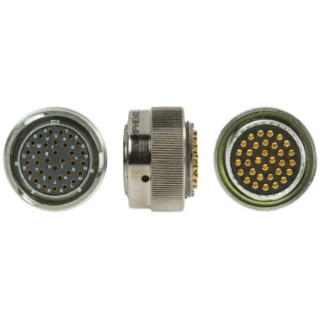 Amphenol Limited MIL Spec Circular Connector 32 Contacts 500-700V AC Nickel Plated Steel Shell Straight 62GB-56T18-32SN(416)