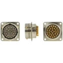 Amphenol Limited MIL Spec Circular Connector 32 Contacts Female Box Mount Straight Nickel Iron Alloy 62GB-12E18-32SN(416)