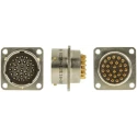 Amphenol Limited MIL Spec Circular Connector 26 Contacts Female Box Mount, Nickel Iron Alloy Straight 62GB-12E16-26PN(416)