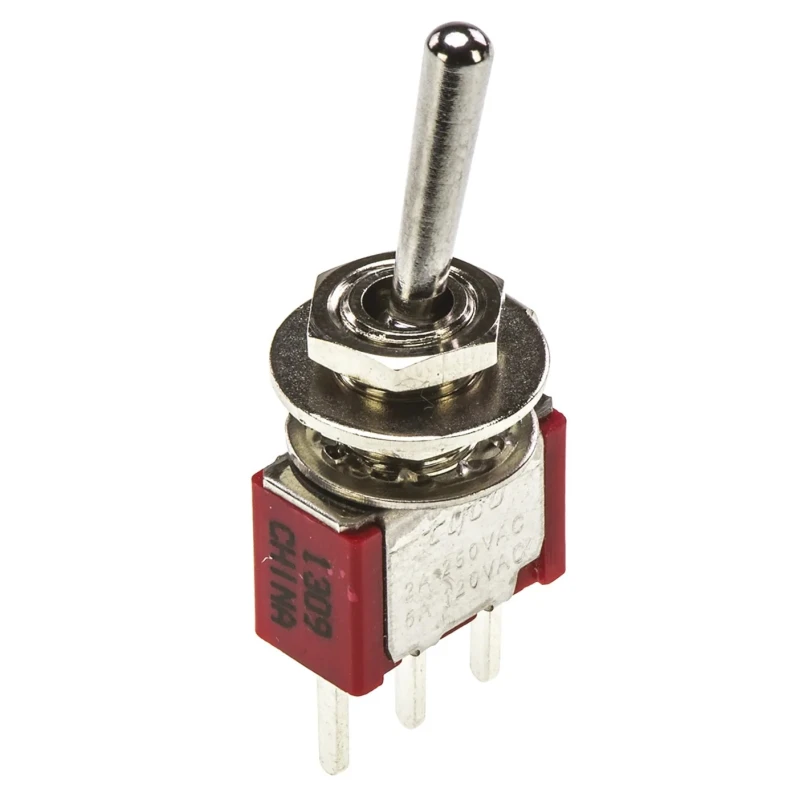 TE Connectivity Toggle Switch PCB Mount On-On SPDT Through Hole Terminal 28 V dc 120 V ac 3-1825136-8