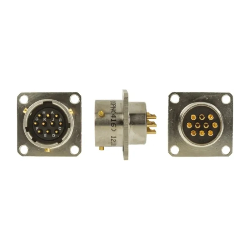 Amphenol MIL Spec Circular Connector 10 Contacts Box Mount, Nickel Iron Alloy, Miniature, 500V/700V 62GB-12E12-10PN(416)
