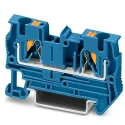 Phoenix Contact PT 4 BU Series Feed Through Terminal Block Blue 0.2mm² to 6 mm², 1-Level, Push-in, 800V, 32A, ATEX 3211760