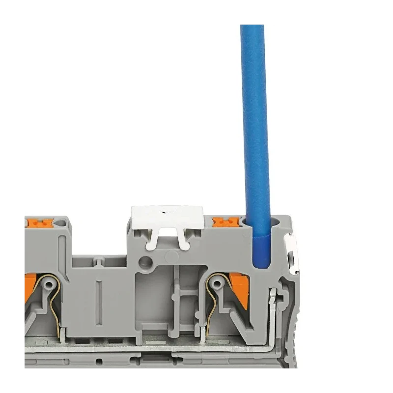 Phoenix Contact 3-Way PT 4-TWIN-PE Earth Terminal Block, Polyamide Housing, 0.2mm²–6 mm² Wire Size, Push-in 3211780
