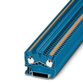 Phoenix Contact PTS 2.5 BU Series Feed Through Terminal Block Blue 800V 24A Push-in Termination 3211812