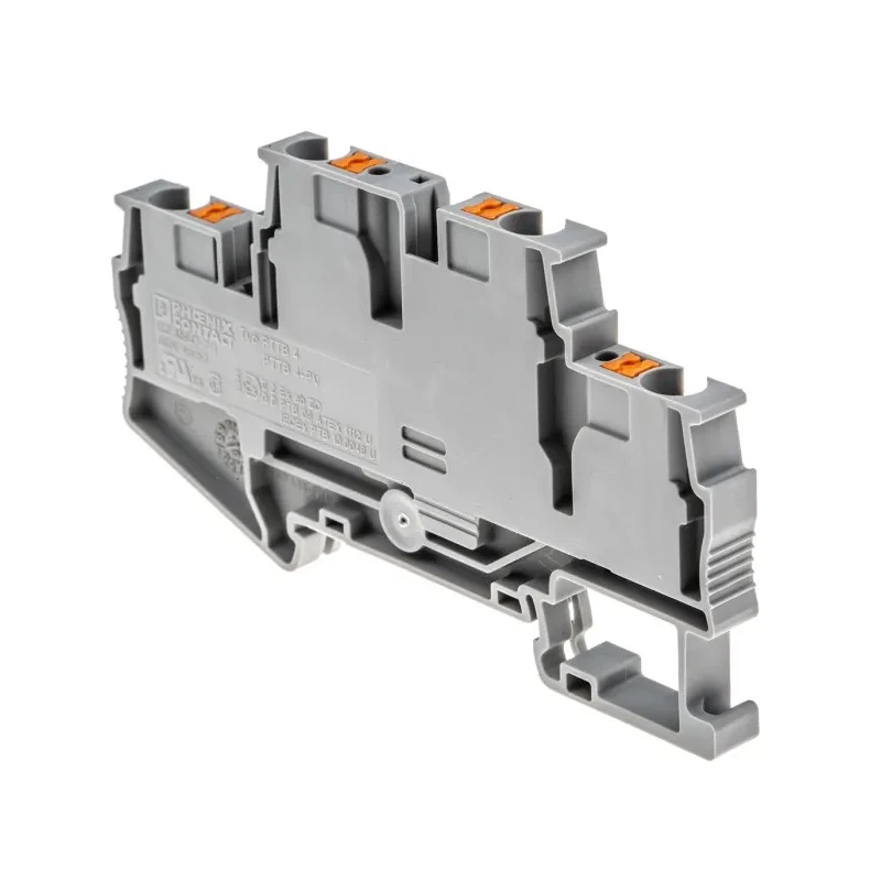 Phoenix Contact Double Level Terminal Block Grey Push-in 0.2-6 mm² 28A 500V IECEx ATEX 3211786