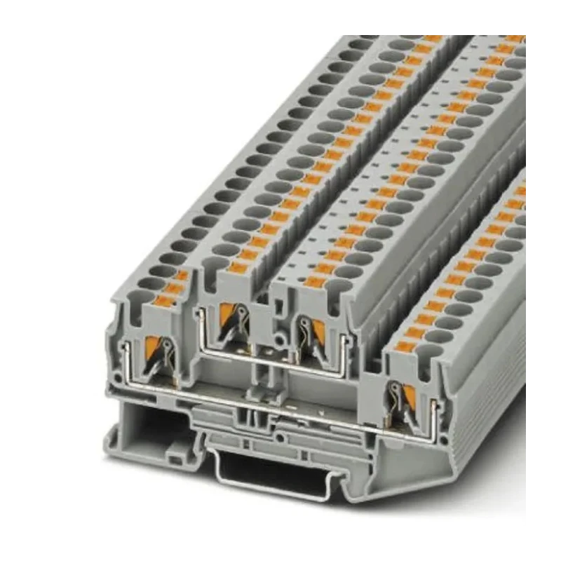 Phoenix Contact Double Level Terminal Block Grey Push-in 0.2-6 mm² 28A 500V IECEx ATEX 3211786