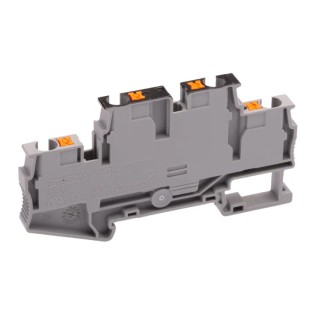 Phoenix Contact PTTB 4-PV Series Double Level Terminal Block Grey, 30A, 500V, Push-in, 2-Level, IECEx, ATEX 3211825
