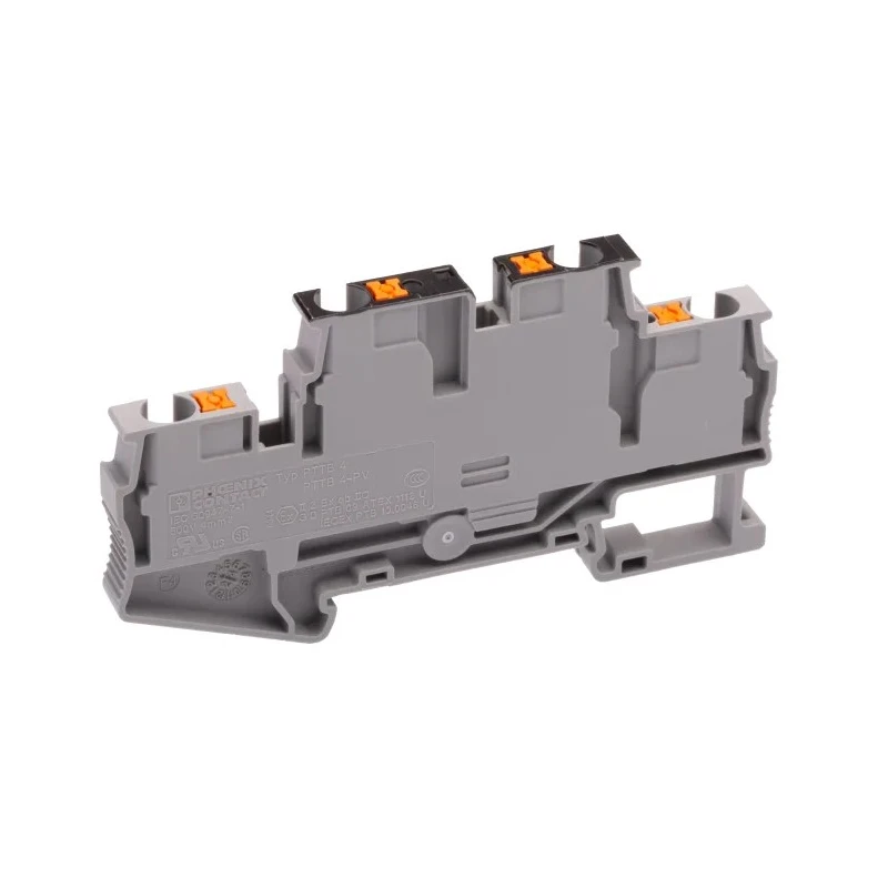 Phoenix Contact PTTB 4-PV Series Double Level Terminal Block Grey, 30A, 500V, Push-in, 2-Level, IECEx, ATEX 3211825