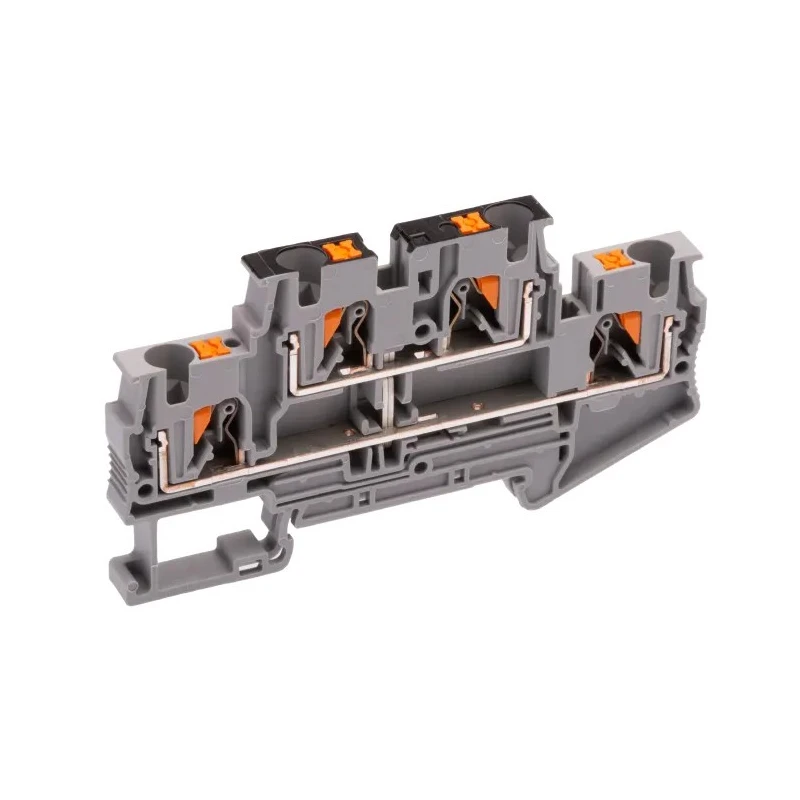 Phoenix Contact PTTB 4-PV Series Double Level Terminal Block Grey, 30A, 500V, Push-in, 2-Level, IECEx, ATEX 3211825