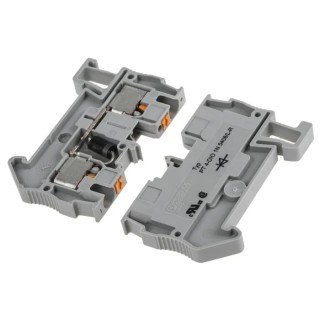 Phoenix Contact PT 4-DIO 1N 5408/L-R Series Component Terminal Block Grey, 0.2mm² to 6 mm², 1-Level, Push-in 3212112