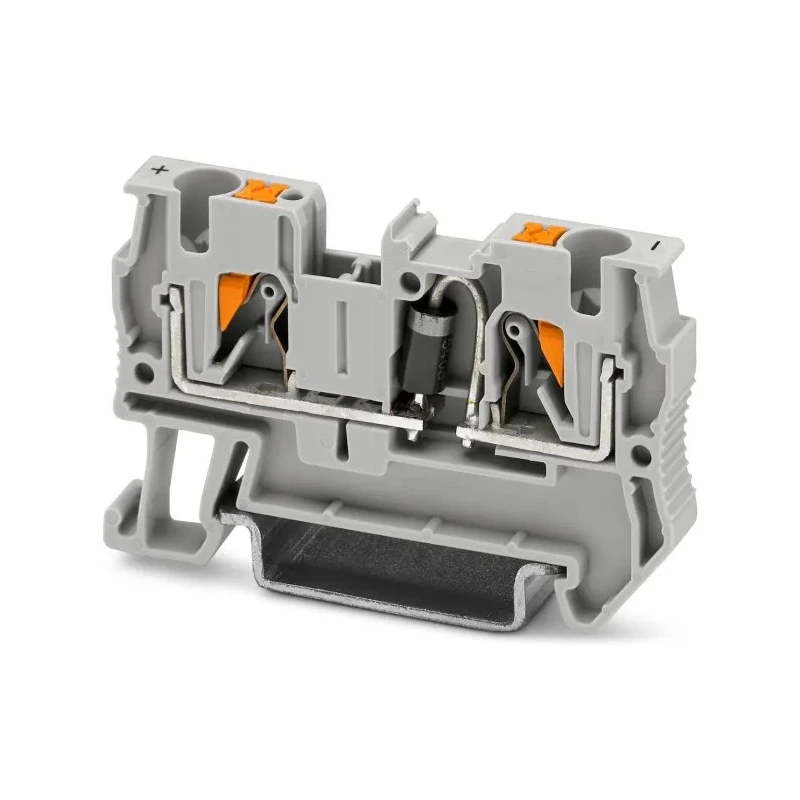 Phoenix Contact PT 4-DIO 1N 5408/L-R Series Component Terminal Block Grey, 0.2mm² to 6 mm², 1-Level, Push-in 3212112