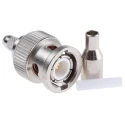 Telegartner BNC Series 50 Ω Coaxial Connector Cable Male BNC, Straight Body Crimp J01000A0040