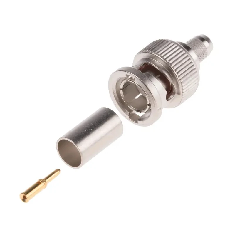 Telegartner BNC Series Coaxial Connector Cable Male BNC, 75 Ω, Straight Body Crimp J01002A0016