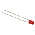 Vishay 3 V Red LED 3 mm (T-1) Through Hole TLHR4405