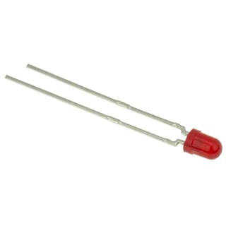 Vishay 3 V Red LED 3 mm (T-1) Through Hole TLHR4405