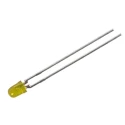 Vishay 3V Yellow LED 3 mm (T-1) Through Hole High Efficiency TLHY4401