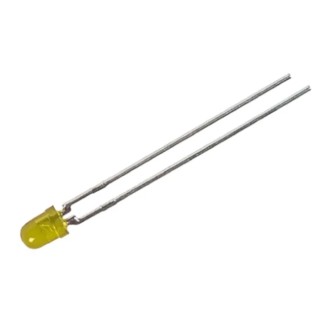 Vishay 3V Yellow LED 3 mm (T-1) Through Hole High Efficiency TLHY4401