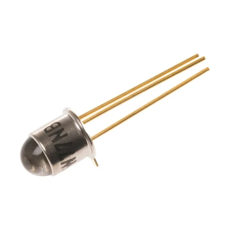 Vishay Phototransistor BPW77NB 20 ° Visible Light Infrared Sensitivity Through Hole 3-Pin TO-18 Package BPW77NB