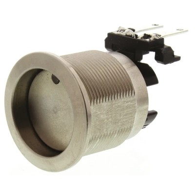 Schurter MSM LA 19 Series Illuminated Push Button Switch, Latching, Panel Mount, 19 mm Cutout, DPDT, Red 1241.6823.1121000