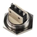 Bulgin Stainless Steel Vandal Resistant Momentary Push Button Switch Panel Mount 25.8 mm Cutout 28V dc 250V ac MP0038/3