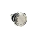 Bulgin MP Series Push Button Switch Momentary Panel Mount 19.2 mm Cutout SPST IP68 50 V dc 50 V ac MP0037