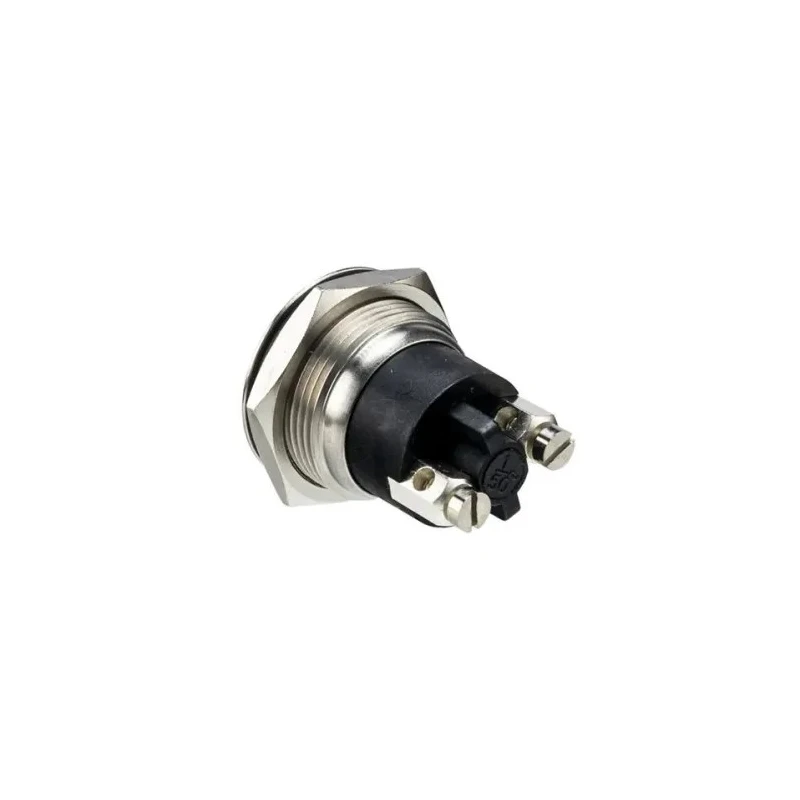 Bulgin MP Series Push Button Switch Momentary Panel Mount 19.2 mm Cutout SPST IP68 50 V dc 50 V ac MP0037