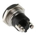 Bulgin MP Series Push Button Switch Momentary Panel Mount 19.2 mm Cutout SPST IP68 50 V dc 50 V ac MP0037