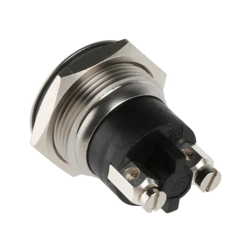 Bulgin MP Series Push Button Switch Momentary Panel Mount 19.2 mm Cutout SPST IP68 50 V dc 50 V ac MP0037