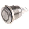 Bulgin Illuminated Momentary Push Button Switch Panel Mount 19.2 mm Cutout SPST White LED IP66 24 V dc MPI002