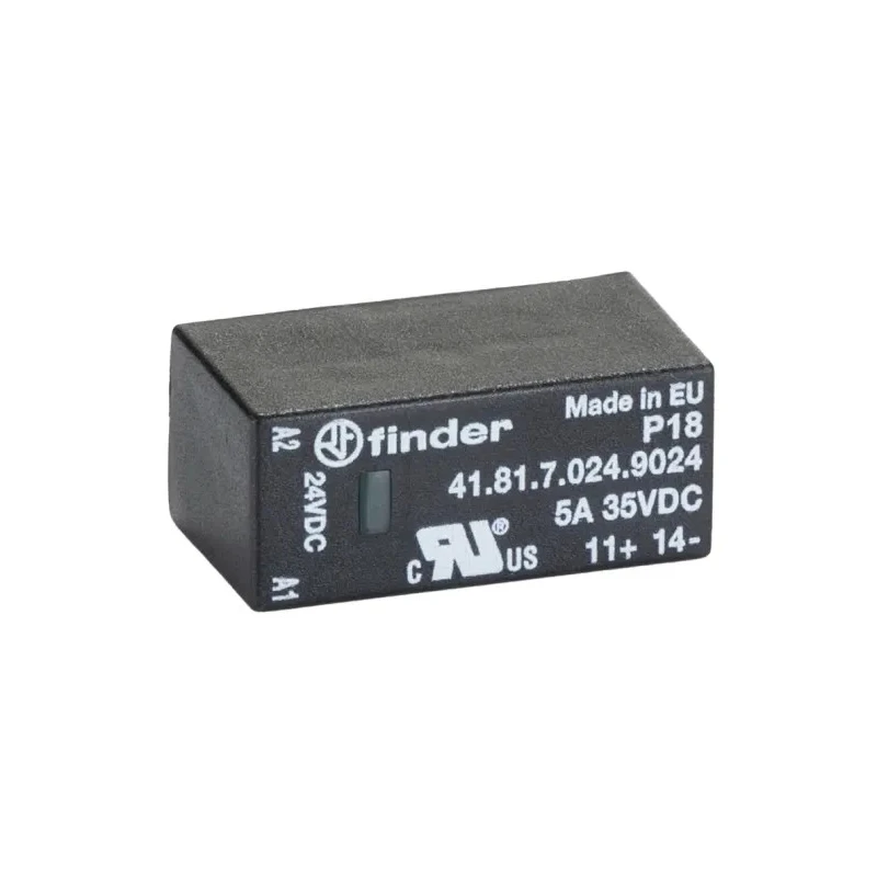 Finder 41 Series Solid State Relay, 5 A Load Current, PCB Mount, 24 V DC Load, 32 V DC Control 41.81.7.024.9024